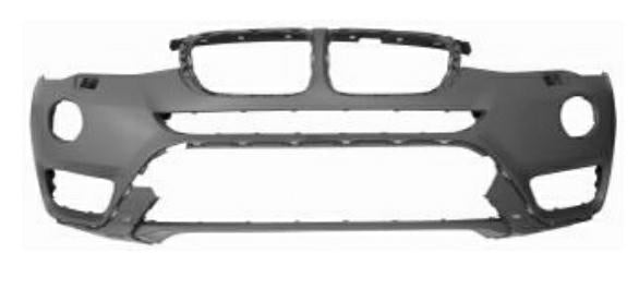 PARAURTI ANTERIORE PRIMER C/FENDI LED+LAV+TRACCIA+TEL+PA BMW X3 F25 01