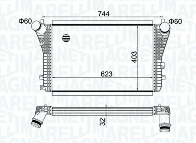 INTERCOOLER VW TIGUAN-GOLF VI
