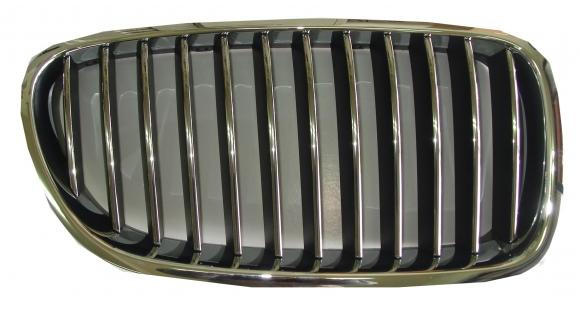 GRIGLIA ANTERIORE DX CROM-NERA BMW SERIE 5 F10 01/10> F11 SW 01/10>