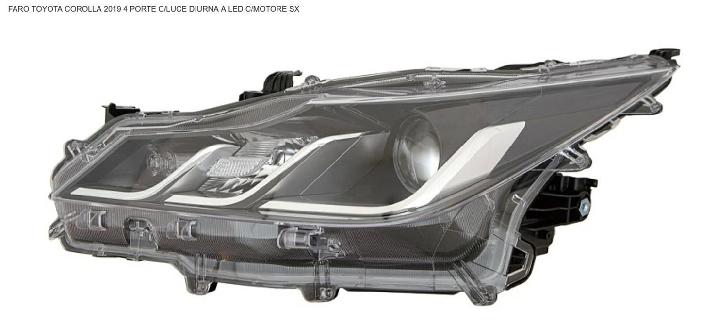 FARO SX HIR2 CON LUCE DIURNA CON MOTOR ELETT TOYOTA COROLLA 01/19>4P