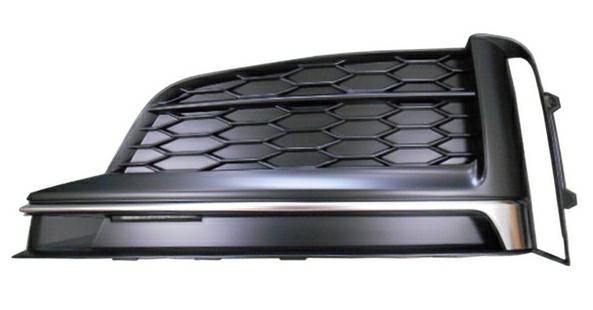 GRIGLIA PARAURTI ANTERIORE SX C/MODANATURE CROMO AUDI A5 06/16> S-LINE