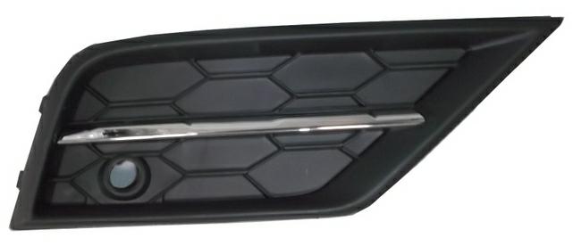 GRIGLIA PARAURTI ANTERIORE SX SUP C/PDC+MOD CROMO VOLKSWAGEN TIGUAN 01/16>