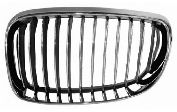 GRIGLIA ANTERIORE SX CROM-CROM-NERA BMW SERIE 1 E81-E82-E87-E88 05/07>
