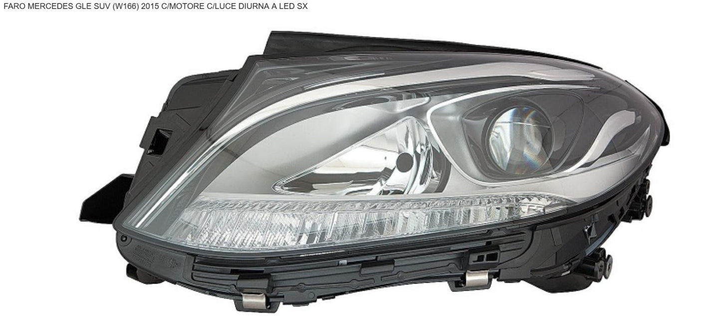 FARO SX CON MOTOR ELETT CON LUCE DIUR A LED MERC GLE W166 01/15>