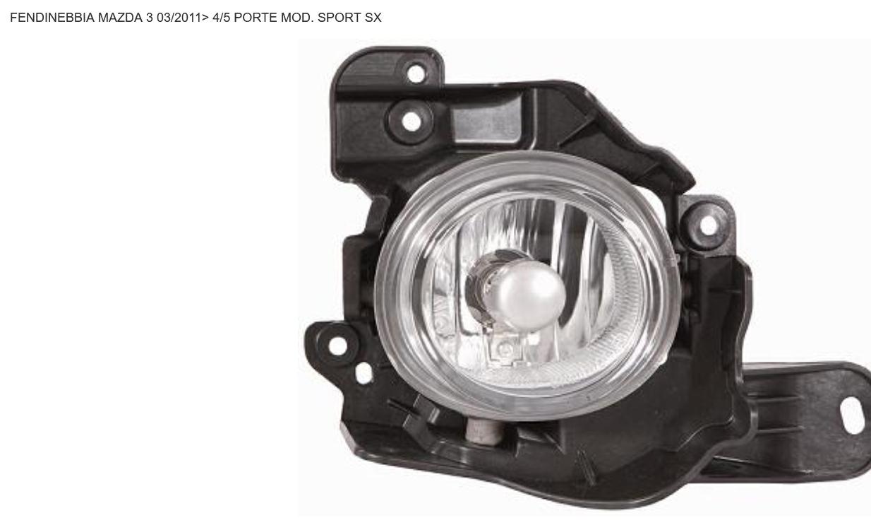 FENDINEBBIA SX H11 MAZDA 3 4/5P 03/2011> MOD SPORT