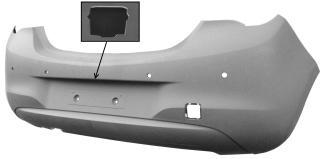 PARAURTI POSTERIORE PRIMER C/PDC+TELEC OPEL CORSA E 01/14>