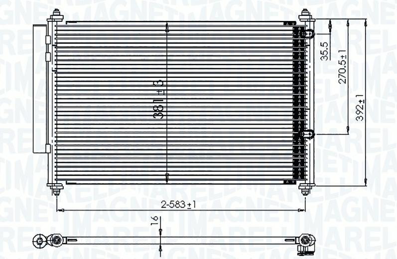CONDENSATORE TOYOTA YARIS (P13)