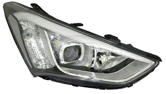 FARO DX XENO D3S-H7 CON MOTOR ELETT LED HYUNDAI SANTA FE' 09/12>