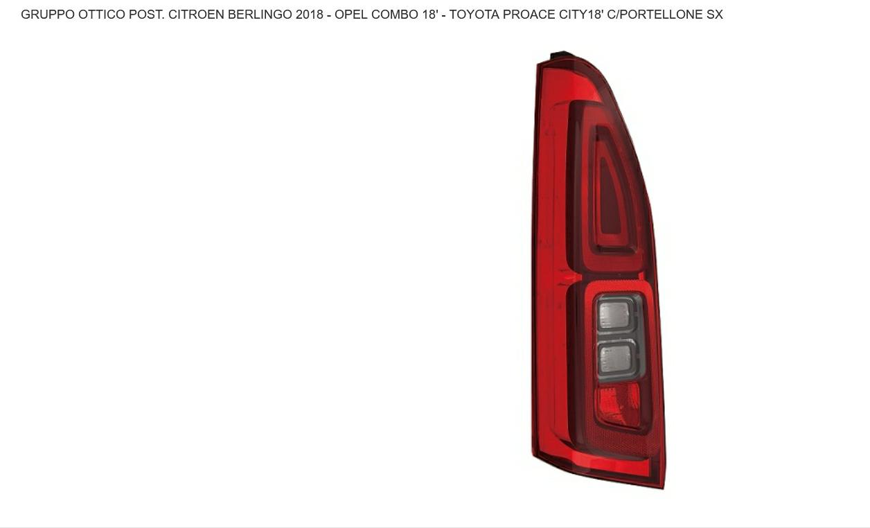 GRUPPO OTTICO POSTERIORE SX CITR BERLINGO-PEUG PARTNER-OPEL COMBO 18> 1P