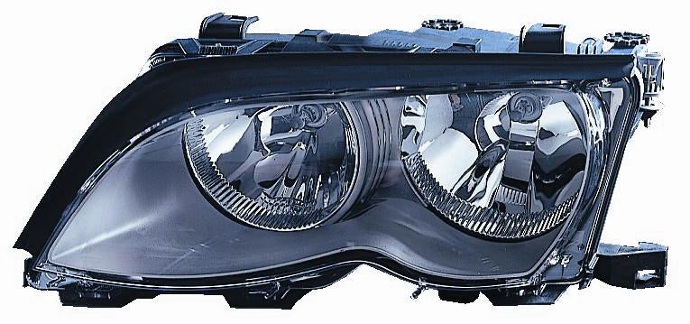 FARO DX H7-H7 PREDISPOSTO REGOLAZIONE ELETT BMW SERIE 3 E46 09/01> PARAB NERA