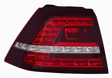 FANALE POSTERIORE DX ESTERNO BIANCO ROSSO A LED VW GOLF 7 10/12> GTI/GTD