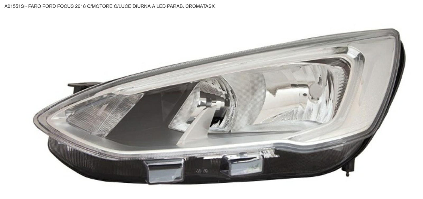 FARO SX CON MOT ELET CON LUCE DIURNA FORD FOCUS 01/18>12/21 P CROM