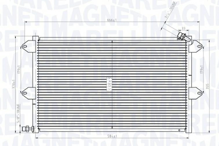 CONDENSATORE VW POLO (6N1) 60 1.4 - SEAT -