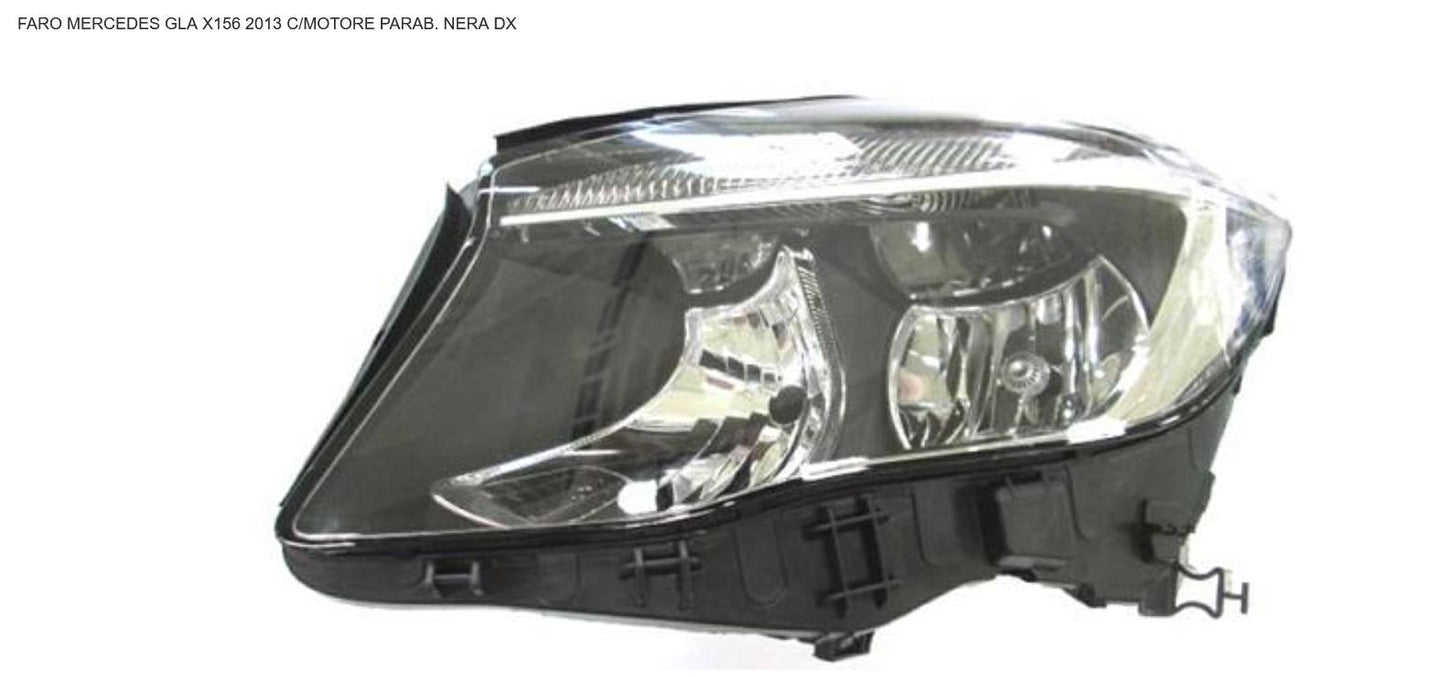 FARO DX H7-H15 CON MOT ELET MERCEDES GLA X156 01/14>PAR NERA