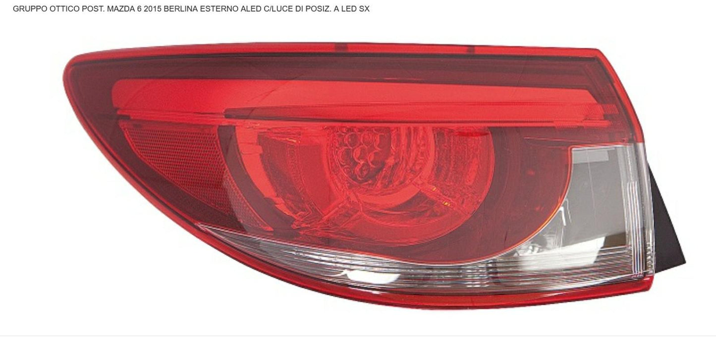 GRUPPO OTTICO POSTERIORE SX ESTERNO A LED CON LUCE POSIZIONE A LED MAZDA 6 02/15>