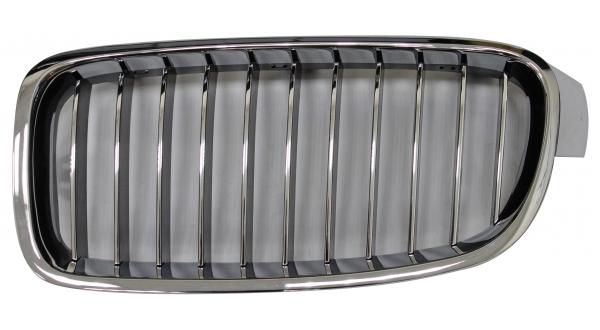 GRIGLIA ANTERIORE SX CROM-CROM-NERA BMW SERIE 3 F30-31 06/11> LUXURY
