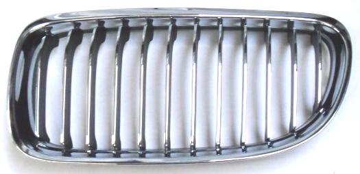 GRIGLIA ANTERIORE SX CROM-CROM-NERA BMW SERIE 3 E90-E91 09/08>