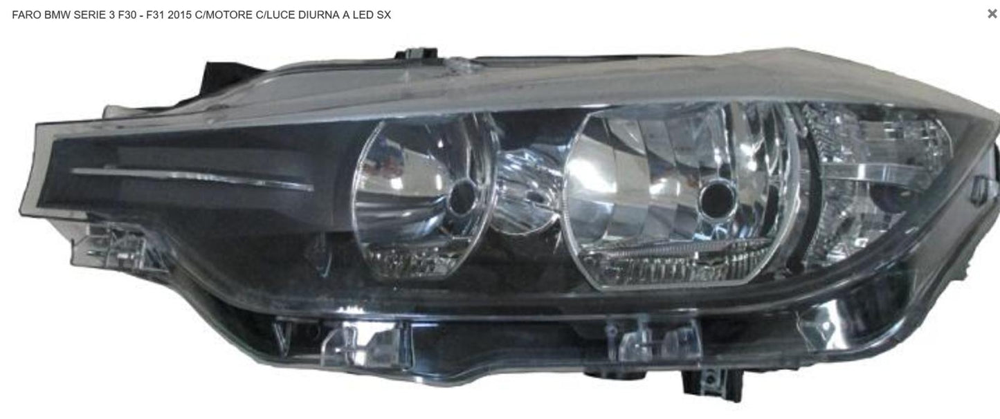 FARO SX 2H7 CON MOT ELET CON LUCE DIU LED BMW SERIE 3 F30-F31 07/15>