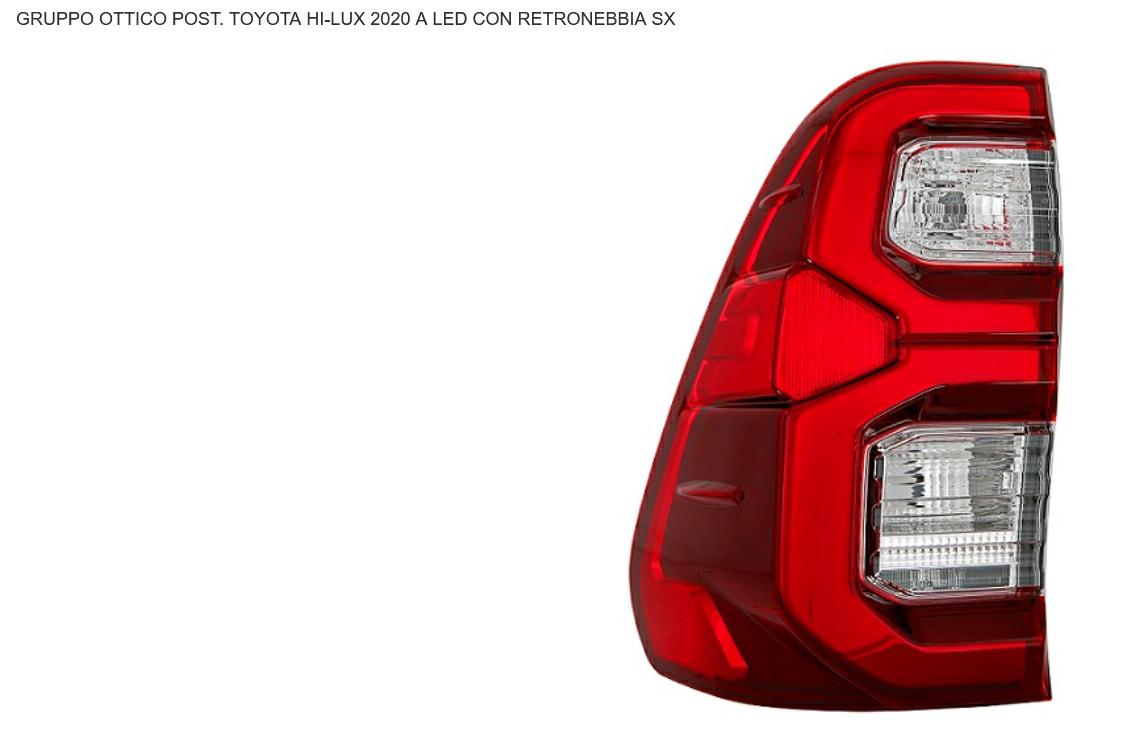 GRUPPO OTTICO POSTERIORE SX A LED TOYOTA HILUX 01/20>