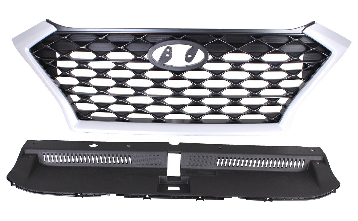 GRIGLIA NERA LUCIDA C/MODANATURE SILVER HYUNDAI TUCSON 06/18>