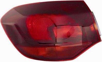 GRUPPO OTTICO POSTERIORE SX ESTERNO ROSSO SCURO OPEL ASTRA J SW 05/10>
