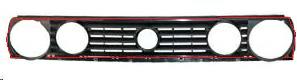 GRIGLIA 4 FORI C/BORDO ROSSO VW GOLF 08/83>10/91