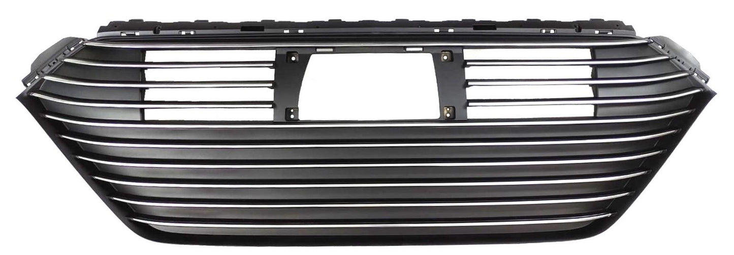 GRIGLIA PARAURTI ANTERIORE CROM-NERA C/FRENATA EMERG HYUNDAI IONIC 01/16>