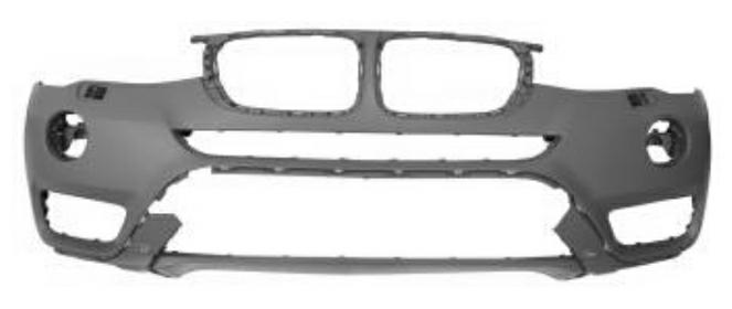 PARAURTI ANTERIORE PRIMER C/LAV+TRAC PDC E TELEC BMW X3 F25 01/14>