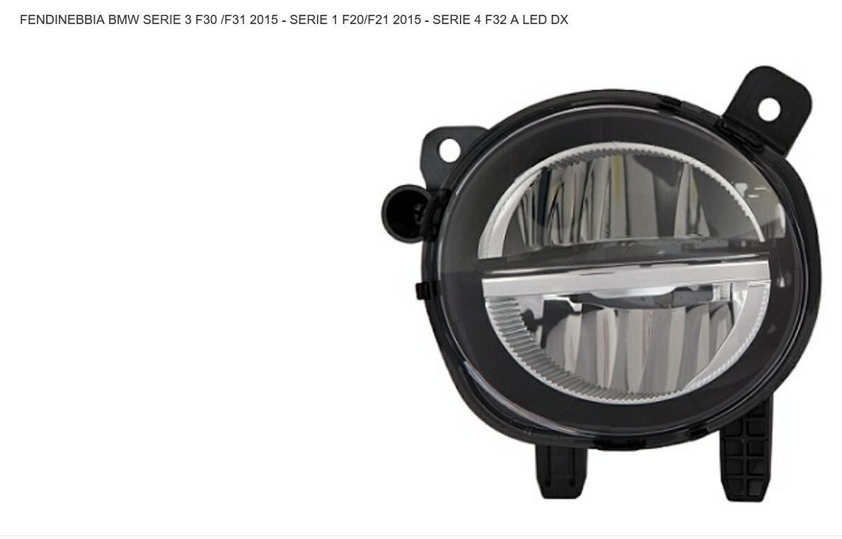 FENDINEBBIA DX A LED BMW SERIE3 F30-F31 07/15>SERIE 1 F20-F21 07/15>