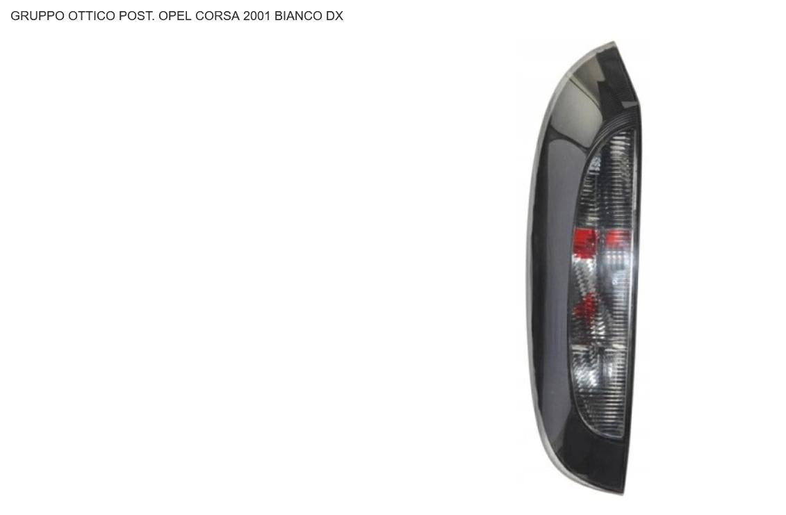GRUPPO OTTICO POSTERIORE DX OPEL CORSA C 10/00> BIANCO