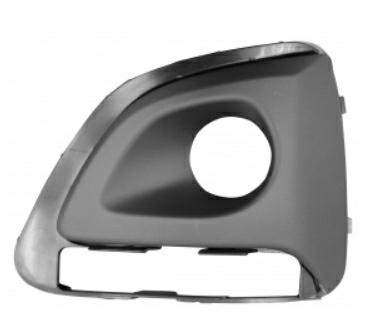 GRIGLIA PARAURTI ANTERIORE SX C/FEND+DRL+FORI CROMO PEUGEOT 108 01/14>