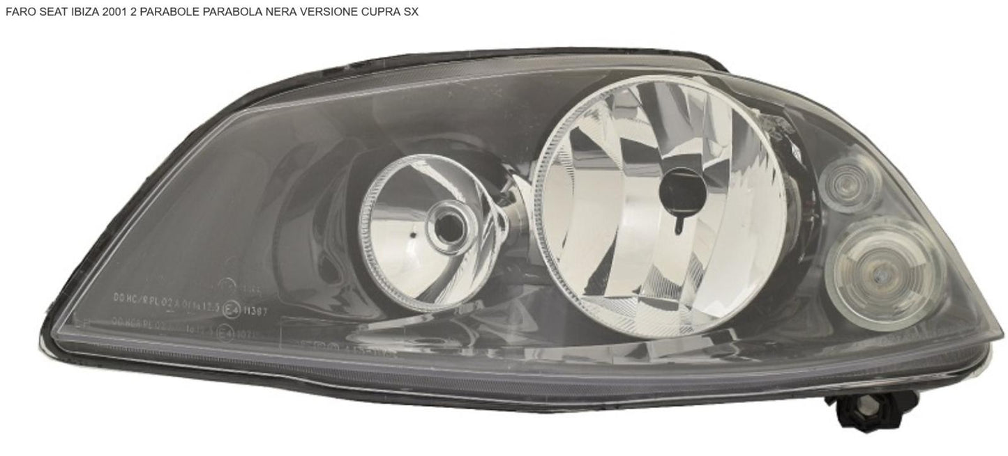 FARO SX H7+H3 PREDISPOSTO REGOLAZIONE ELETT NO OSCUR SEAT IBIZA-CORDOBA 05/07>