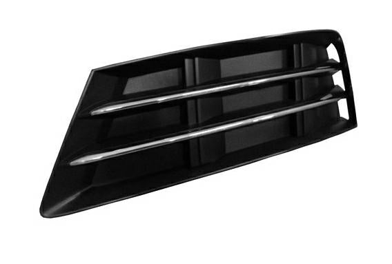 GRIGLIA PARAURTI ANTERIORE SX C/MODANATURE CROMO AUDI A4 10/15>