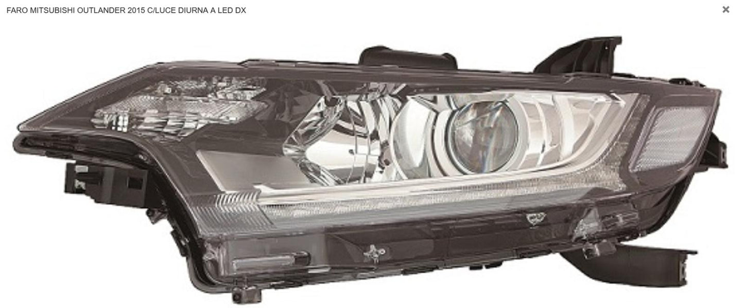 FARO DX H7-HB3 CON LUCE DIURNA A LED MITSUBISHI OUTLANDER 09/15>