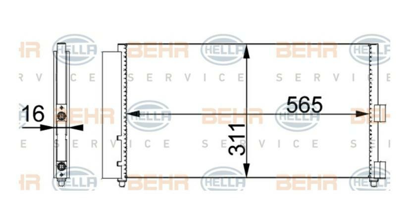 CONDENSATORE FIAT PUNTO II