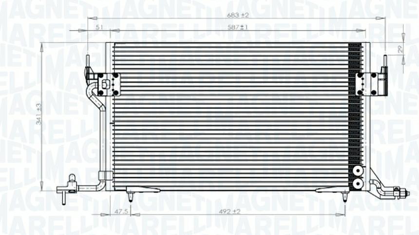 CONDENSATORE PEUGEOT 306 (7A, 7C, N3, N5) -CITROEN -