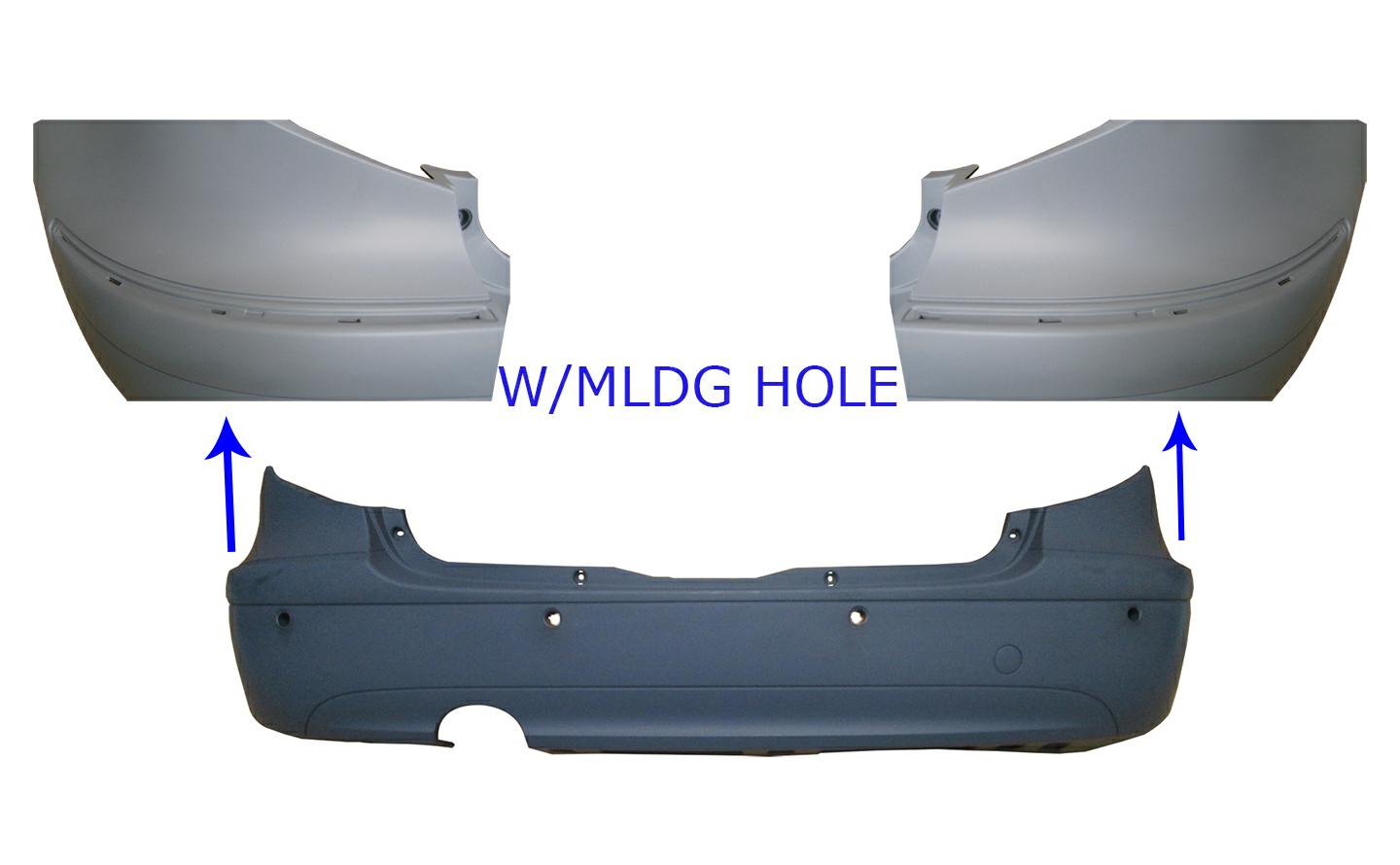 PARAURTI POSTERIORE PRIMER C/SENS MERCED CLASSE A W169 09/04>12/07 ELEG-AVAN