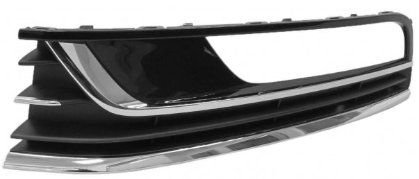 GRIGLIA PARAURTI ANTERIORE SX C/FEND+2 PROF CROMO NERO LUCIDO VW PASSAT 10>