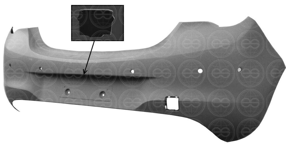PARAURTI POSTERIORE PRIMER C/PD+PA+CAM OPEL CORSA E 01/14> B-COLOR -TUV-ES-