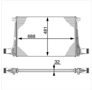 INTERCOOLER AUDI Q7 10/15>