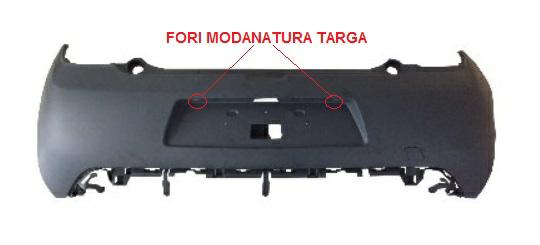 PARAURTI POSTERIORE PRIMER C/FORI MODANATURE CITROEN DS3 11/09>