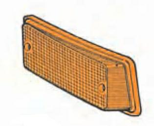 LENTE ANTERIORE DX ARANCIO FIAT 126