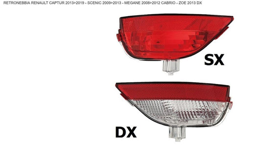 FANALE POSTERIORE DX RETROM RENAULT SCENIC 03/09> CAPTUR 02/13>