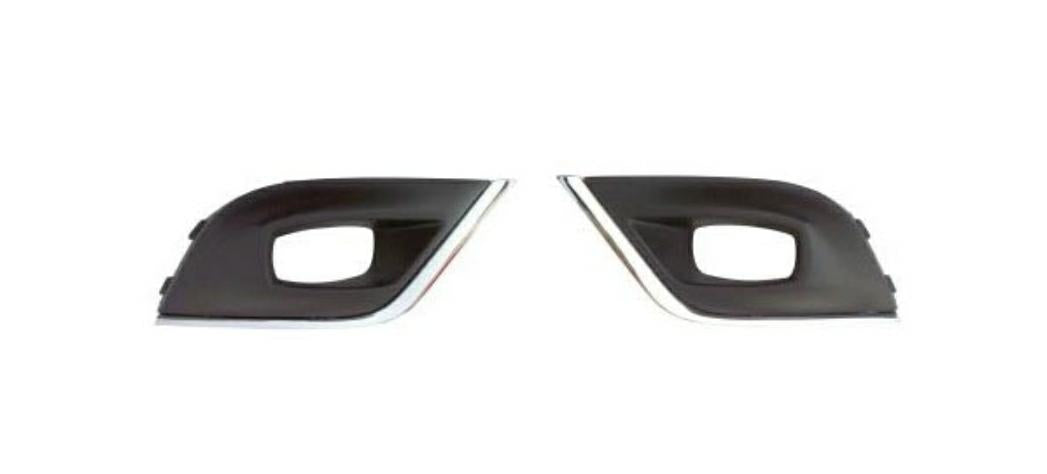 KIT GRIGLIE PARAURTI ANTERIORE C/FEN+MOD CROMO DX+SX RENAULT CLIO 01/16>