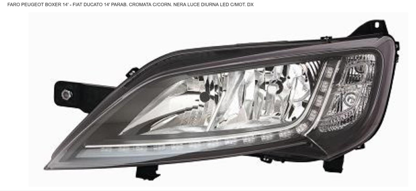 FARO DX 2H7 CON DRL A LED CON MOT EL PEUG BOXER 01/14> P.NERA