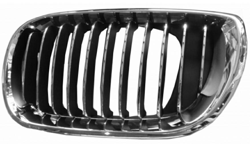 GRIGLIA ANTERIORE SX CROM-CROM-NERA BMW SERIE 3 E46 09/01>02/05