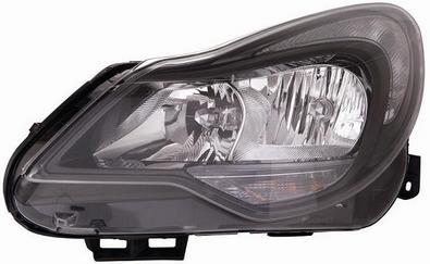 FARO DX H7-H1 CON MOTOR ELETT OPEL CORSA D 03/11> PARAB NERA