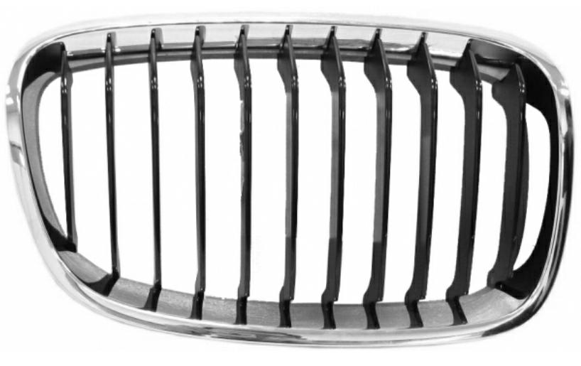 GRIGLIA ANTERIORE DX CROM-NERA BMW SERIE 1 F20-F21 01/11>
