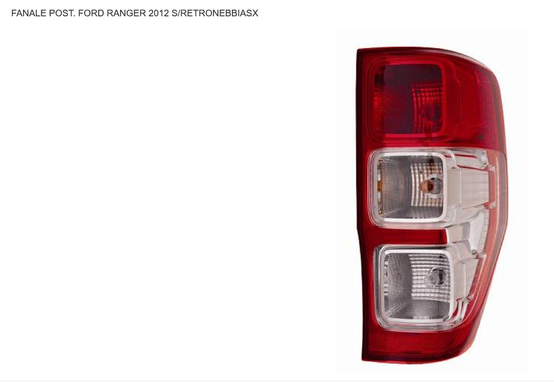 FANALE POSTERIORE SX FORD RANGER 01/12> S/RETRONEBBIA