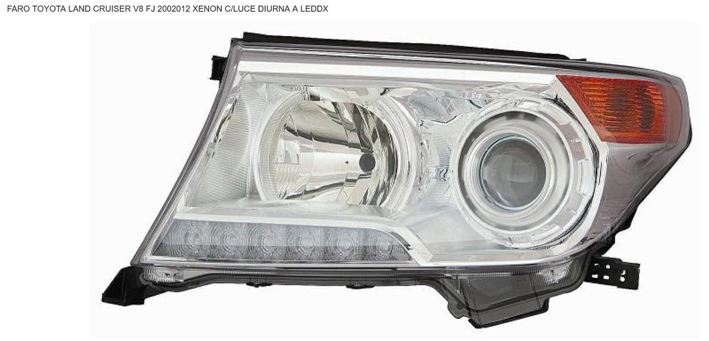 FARO DX XENON CON LUCE DIURNA A LED TOY LAND CRUISER FJ200 01/12>